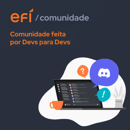 GitHub - efipay/comunidade-discord-efi: Maior comunidade do Discord sobre  API Pix e outras APIs de pagamento..